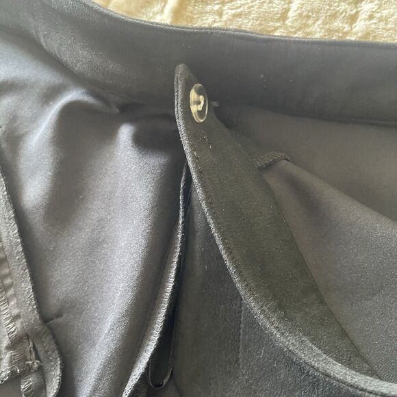 NWT-William B Asymmetrical‎ Hem Eco Black Suede Mini Skirt Sz S MSRP $62 - Picture 14 of 16